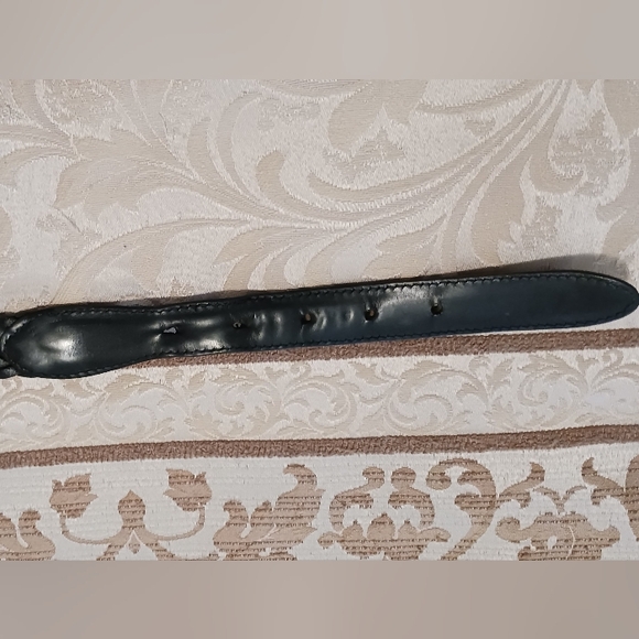 VTG Black Woven Leather belt Men's size 38" Waist - Picture 4 of 10